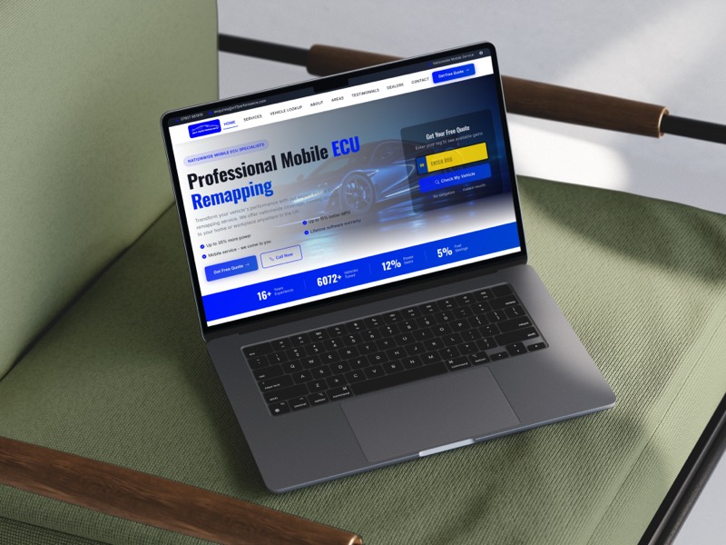 M17 Performance Website - Web design for automotive businesses by Steony